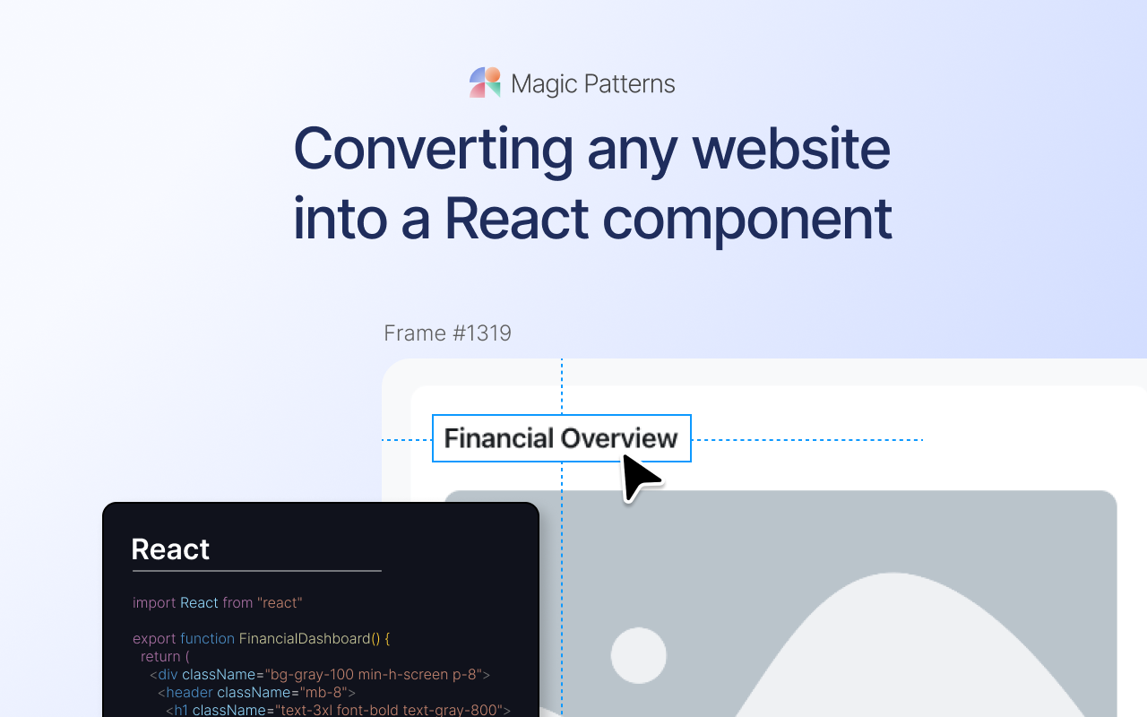 Converting any website to a React component