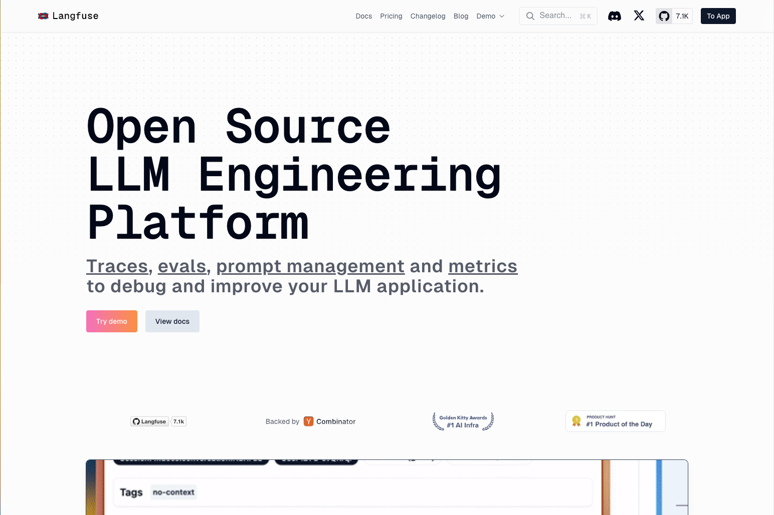 Langfuse: Open Source LLM Engineering Platform